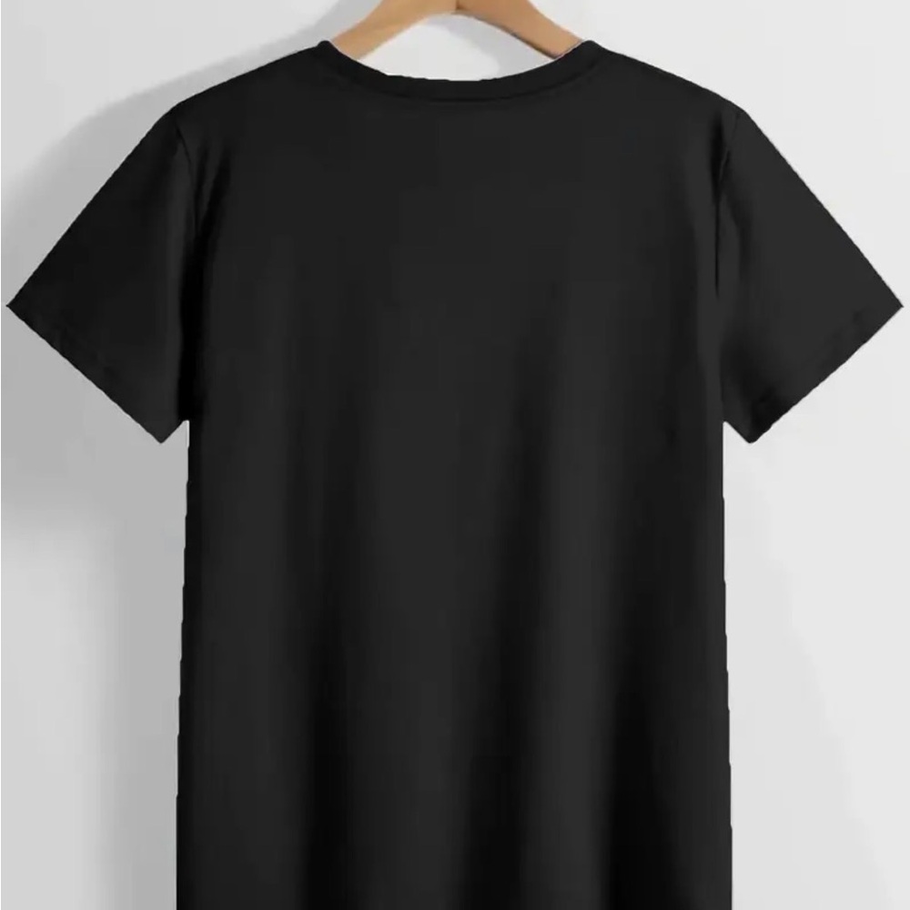 Let Them Gradient Script Graphic Tee - Black with Pink, Purple & Blue - Picture 2 of 5
